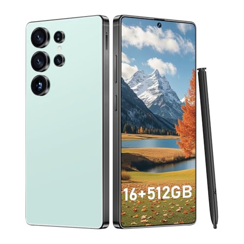 OEJBK I25 Ultra: Powerhouse 16GB/512GB, 2-Day 7000mAh Battery, Huge 6.99" Android 14 Phone w/Built-in Stylus - Your All-in-One Device The Superior Choice (Cyan)