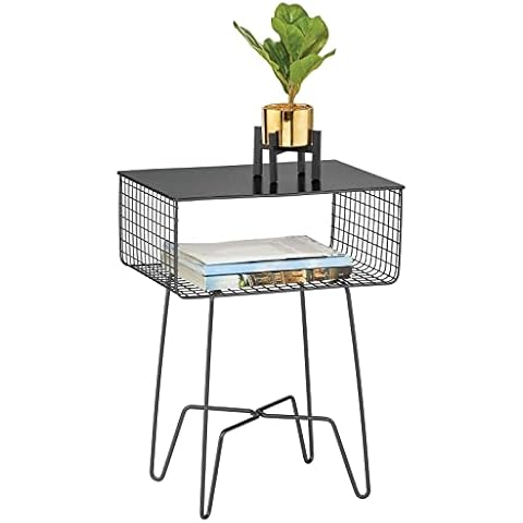 mDesign kleiner Beistelltisch aus Metall Cover