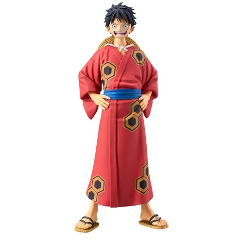 BANPRESTO Action Figure Monkey D Luffy One Piece - Dxf The Grandline Series Wanokuni Yukata Ver., 16 cm, Multicolor, BP88902P - Image 2