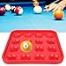 Billiard Ball Holder Tray, Plastic Portable Pool Ball Tray, for Pool Halls Snooker Billiards Parlor Billiard Ball Storage(red)