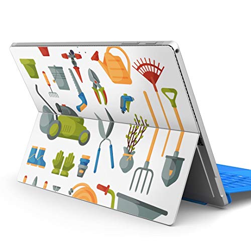 igsticker Surface pro6 pro2017 pro4 専用 スキンシール サーフェス ノートブック ノートパソコン カバー ケース フィルム ステッカー アクセサリー 保護 015629 木 ガーデニング