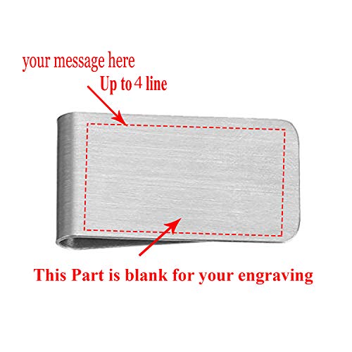 Custom Personalized Laser Engraved Stainless Steel Money Clip, For Dad, Husband, Friend, Grandpa,and mom boyfriend2
