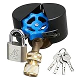 Outdoor Faucet Lock, Anti-Theft Faucet Lock (with Padlock...