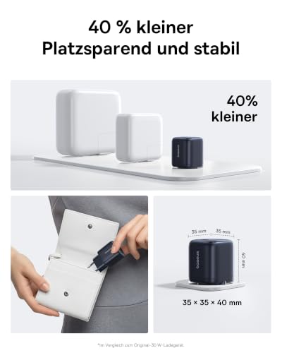 Baseus Enerfill 45W USB C Ladegerät, PD 3.2 AVS GaN Schnellladegerät – Ansicht 4