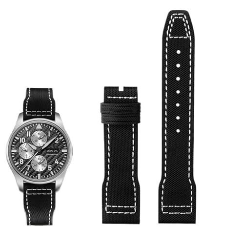 Bracelet IWC Pilot nylon et cuir résistant avec boucle pliante
