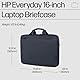 HP Everyday 16 Zoll Laptop-Aktentasche – Wasserabweisend, Vielseitig mit Abnehmbarem Schultergurt und Trolley-Gurt, 12L Fassungsvermögen, Odyssey Grau