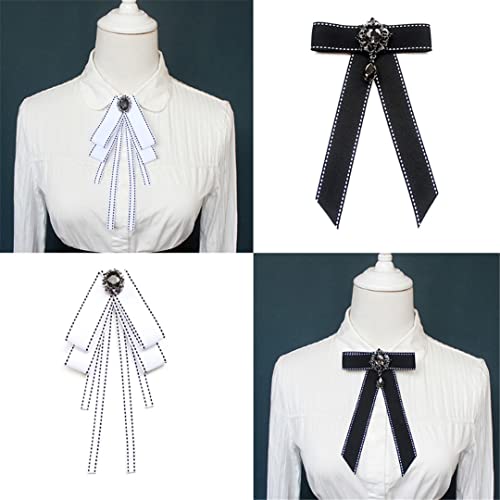 Broche de cou pré-nouée pour ajuster un col de chemise trop simple