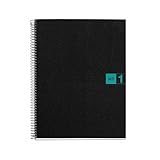 Miquelrius Single Subject Spiral Notebook, College Ruled, Green, 80 Sheets (8.5