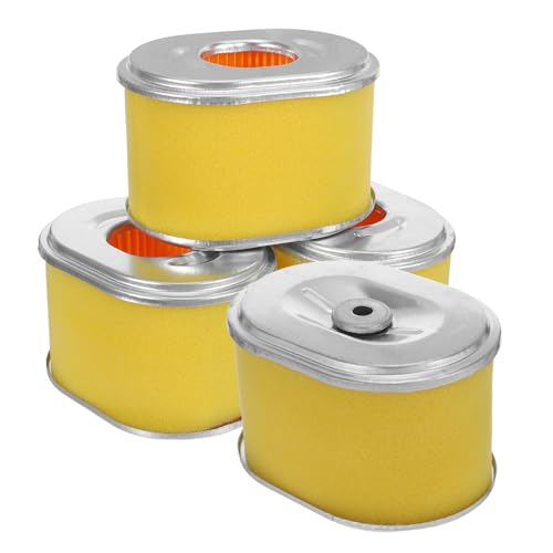 Healifty Filtro de aire para motor de gasolina 168F, 4 piezas con papel y esponja, tamaño 10x7.3x6.4 cm, para trabajos de construcción y operaciones de campo