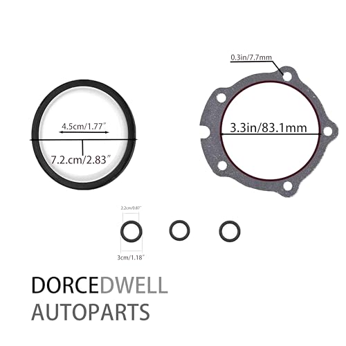 Image of LS Oil Pan Gasket & Front Timing Cover Gasket & Rear Main Seal Gasket - OS30693R TCS45993 BS40640 - Lower Gasket Set CS5975A CS9284 for GM V8 Engine 4.8L 5.3L 5.7L 6.0L 6.2L Chevrolet GMC Cadillac