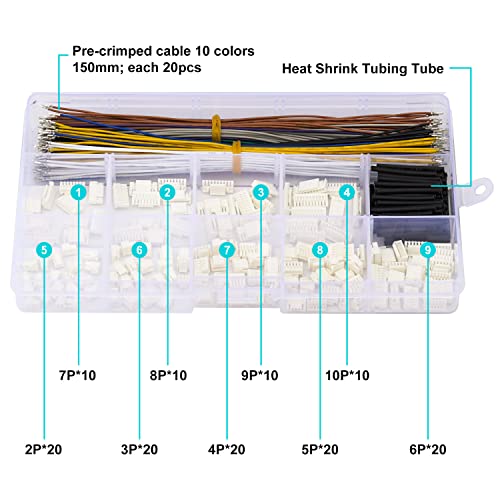 Micro conector JST-GH 1.25 mm con cables pre-crimpados miniatura 2