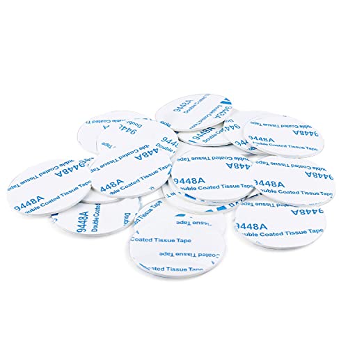 Mikede 20 Pack Strong Neodymium Disc Magnets With Double-Sided Adhesive, 1.26 Inch D X 0.08 Inch H Super Strong Rare Earth Magnets #TOP5