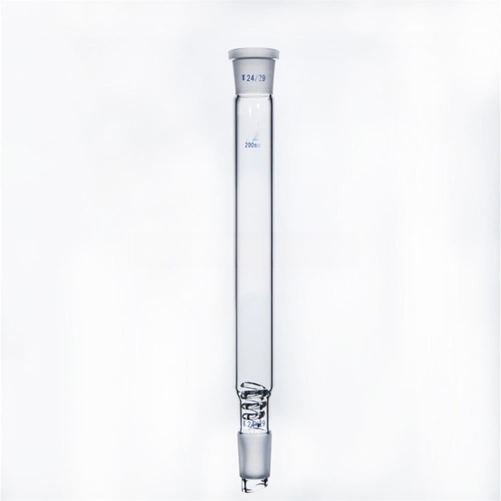 Laboratory Glass Fractionating Column with Serpentine Glass Packing — Available in 200mm, 300mm, and 400mm Sizes(300mm)