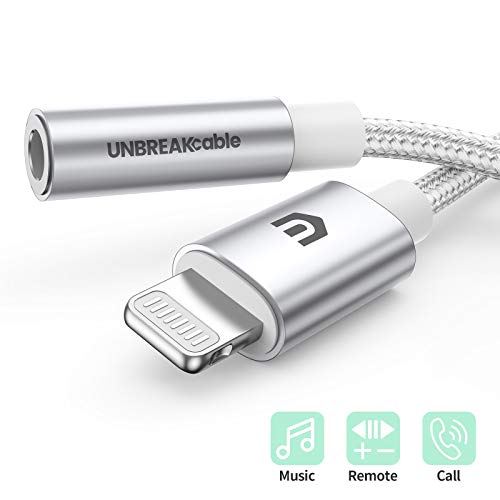 Unbreakcable Headphones Adapter For Iphone, Mfi Certified Lightning To 3.5Mm Jack Converter With Newest Apple Original Chip Compatible For Iphone 14/13/12/11/Pro/Se/Xs Max/Xr/X/8/Ipad/Ipod - Silvery #TOP7