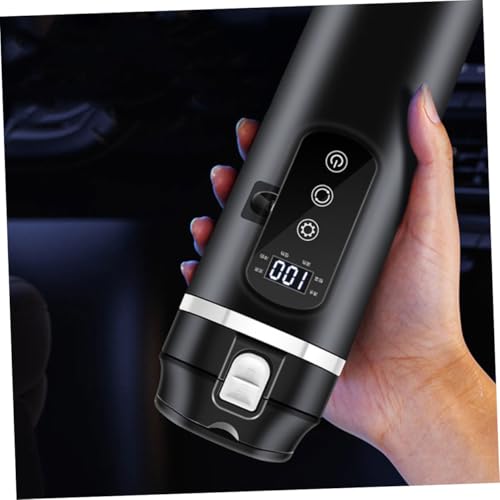 Tetera eléctrica portátil para auto 12V negra compacta miniatura 4