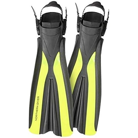 Northern Diver Power Fins (YELLOW, MEDIUM/LARGE) Cover