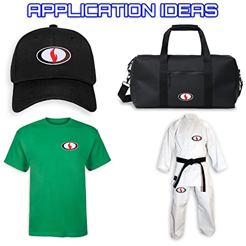 Karate Kenpo The Flame Patch (4 Inch) Iron/Sew-On Badge Kimono Gi Japanese Martial Arts Self Defense Japan Emblem Crest #TOP1