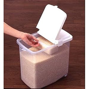 JapanBargain 1826, Japanese Large Rice Storage Container for Dry Food Pet Food Storage Container for Dry Dog Food Cat Food 22 lbs (1, 22 lbs)
