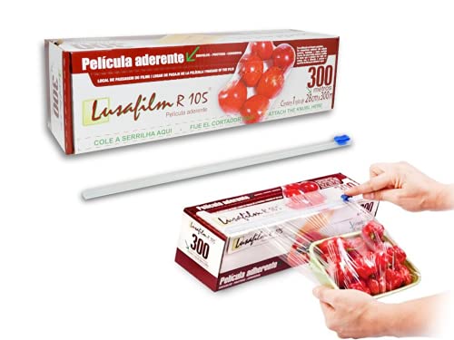 Filme de Pvc para Alimentos. Inclui Caixa e Serrilha para corte.
