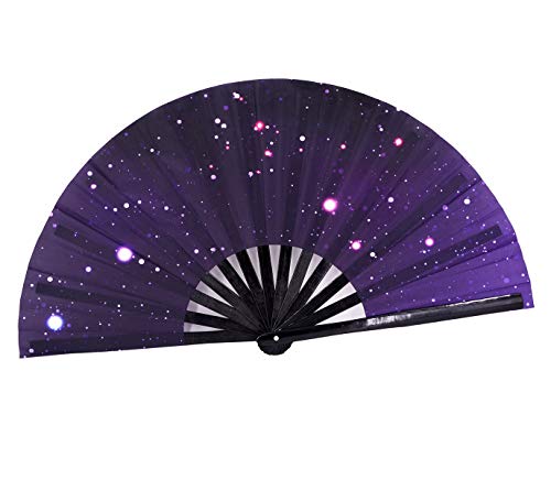 Meifan Large Rave Folding Hand Fan For Women Men thumb #7