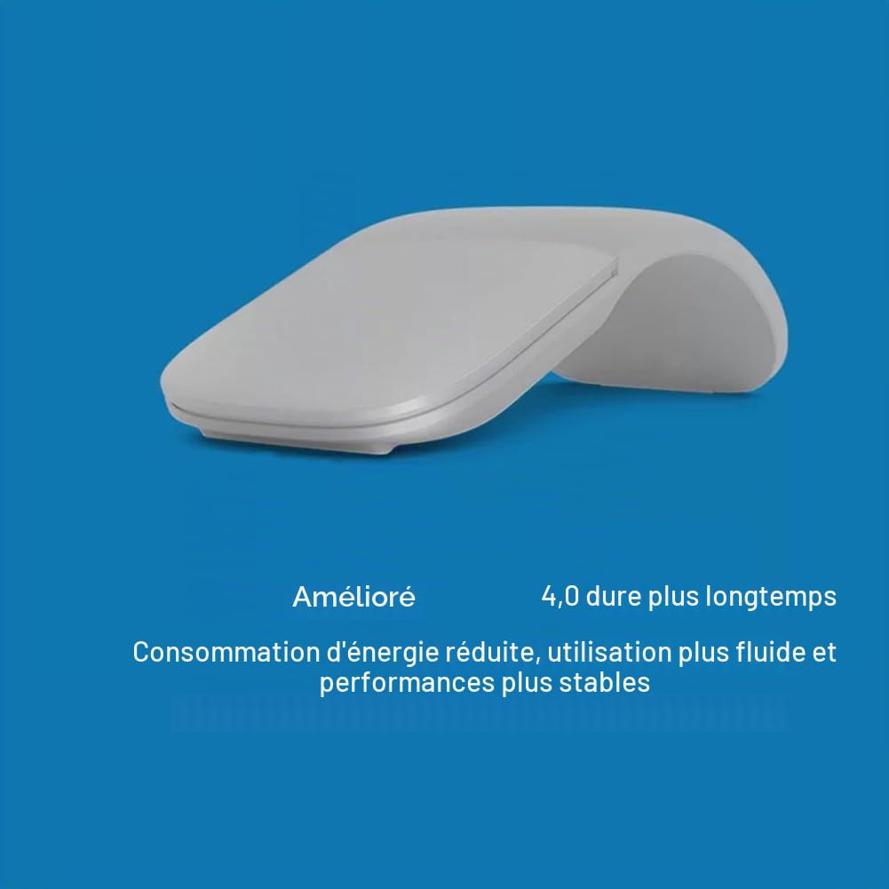 Souris Bluetooth Arc Touch, Souris de Voyage Bluetooth Pliable (BLACK)