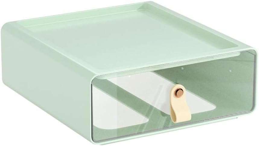 JSEIAJB Desktop Storage Box with Lid Sundries Kitchen Organizer Toy Storage Baskets Home Supplies(E)