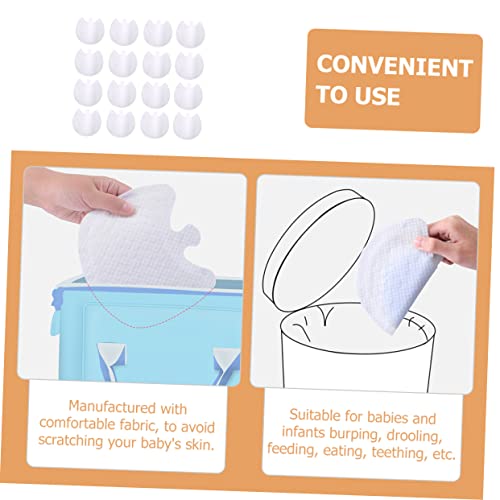 BESPORTBLE Disposable Bibs Bibs for Drooling Teething and Eating Comfortable Non Woven for Newborns and Showers4