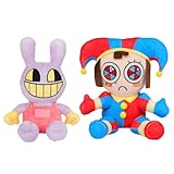 Hannahcos The Amazing Digital Circus Plush,Cute Jax Pomni Kinger Zooble Bubbles Caine Stuffed Plushie Christmas Birthday Gifts