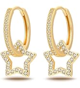 Pandach 925 Sterling Silver Earrings for Women 5A Cubic Zirconia Huggie Earring Hypoallergenic Ho...