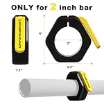 POWER GUIDANCE Barbell Collars Barbell Clips, ONLY for 2 inch Olympic Barbell Clamps,Non-Slip Weight Clamps Quick Release Barbell Collar for Workout Weightlifting, Gym equipment accessories - Image 2