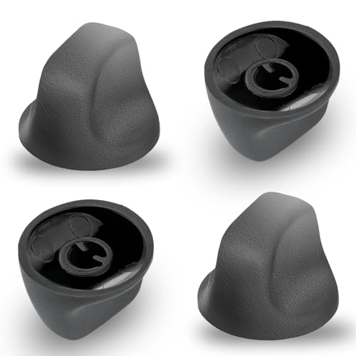 Gfdoso 4 Pcs S99360232 Range Hood Knobs for Broan Nutone Kitchen Appliances, S600348 Vent Hood Fan Control Knob Replacement Black