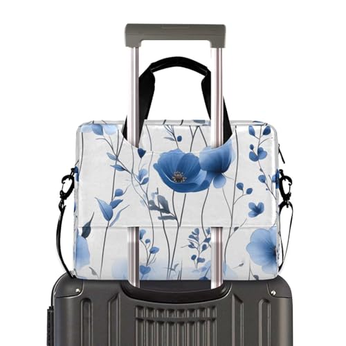 Bolso maletín con estampado azul para laptop 13-15.6 pulg miniatura 4