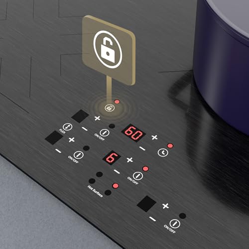Image of CDV 30 Inch Induction Cooktop 4 Burners 8200W