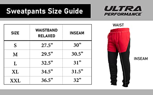 Ultra Performance 3 Pack Fleece Active Tech Joggers For Men, Mens Sweatpants With Zipper Pockets #TOP6