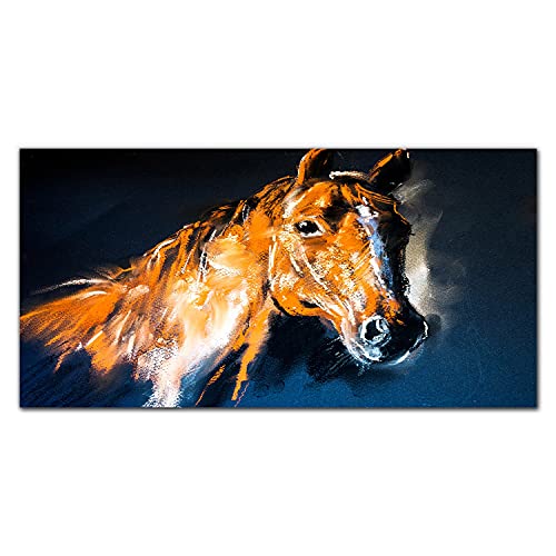 Tableau en verre de cheval 100x50cm pour l'ambiance de votre salon