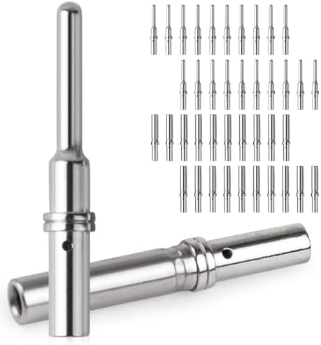JRready Deutsch Connector Pins and Sockets Solid Contacts Size 16 - ST6364 20Pair Male 0460-202-16141/ Female Pins 0462-201-16141, DT Connector Terminals Wire Size 16-20AWG