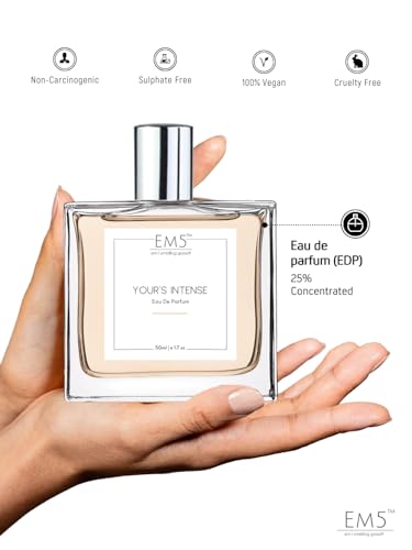 Image of EM5 Your's Intense Perfume for Men | Vanilla Cinnamon Warm Spicy Amber Fragrance | 50 ml Eau de Parfum Spray | Luxury Gift for Him