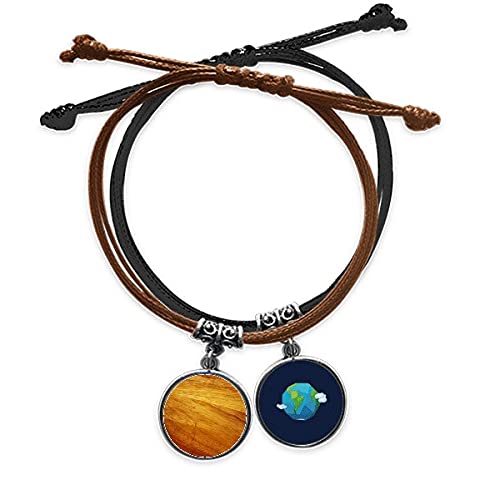 Cadena de mano de cuero y madera natural perfecta para tus looks diarios y salidas casuales