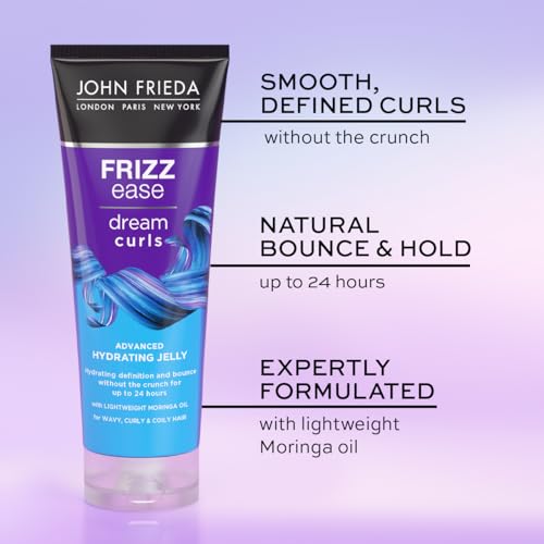 John Frieda Dream Curls Advanced Hydrating Jelly, No-Crunch Curl Gel with 24-Hour Hold, 200ml - Image 3