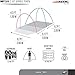 NTK INDY GT 3 to 4 Person 12 by 7 Foot Outdoor Dome Family Camping Tent 100% Waterproof 2500mm, European Design, Easy Assembly, Durable Fabric Full Coverage Rain Fly - Micro Mosquito Mesh.