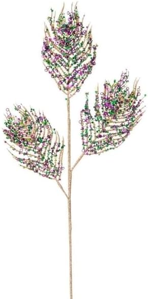 Vickerman 782668-26" Mardi Gras Glitter Spray (3 pack) (EH250167)