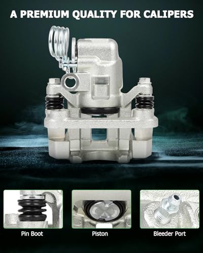 Image of SCITOO Rear Left Brake Caliper With Bracket 18B4825 Compatible For Ford For Mustang 1999-2004