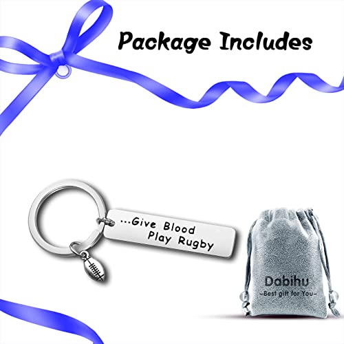 Rugby Gift Rugby Player Gift Keychain Rugby Lovers Gifts for Men Women Gift for Rugby Coach Student Rugby Fanatic Gift Sports Fan Gifts Rugby Keyring Gift Christmas Birthday Retirement Graduation Gift