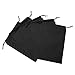 FEESHOW Large Size Adult Game Toys Lint Drawstring Storage Bag- Light weight Black 5PCS One Size