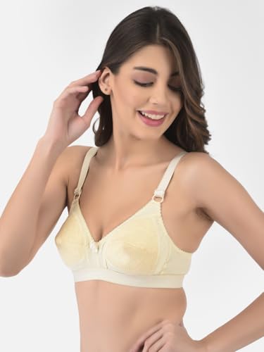 Image of Softline Women's 100% Cotton Wire-Free Non-Padded B-Cup Bra Combo | Full Coverage, Breathable & Skin-Friendly for All-Day Comfort | Supportive Fit for Daily & Casual Wear | Pack of 2