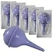 Sterile Rubber Ear Suction Ulcer Bulb - Ear and Nasal Sucker Ball for Washing Cleaning and Wax Removal â€“ Easy Squeeze for Baby and Adults (Sterile 2oz, 5)