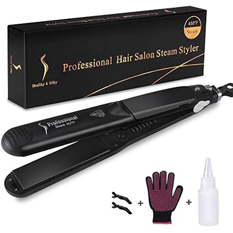 Plancha de pelo de vapor MYSWEETY con placa de cerámica Cover