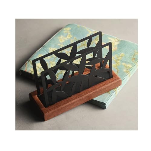 Napkin Holders for Paper Napkins Metal Napkin Holder for Table Black Iron Napkin Holder for Paper Napkins Flat Napkin Holder Ideal for Dining Table or Gift Dining Table Centerpiece Decor2
