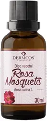 Oleo Corporal Rosa Mosqueta Puro, Clareador de Manchas no Rosto e Corpo, 30 ml, Dermcos