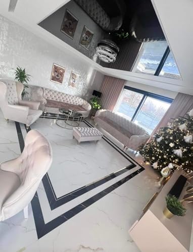 Ares Meble Molly Schlafsofa mit Bettkasten - Chesterfield Relaxsofa 3 Sitzer - Wohnlandschaft mit Schlaffunktion - Samt Sofa Grau - 290 x 100 cm – Bild 8